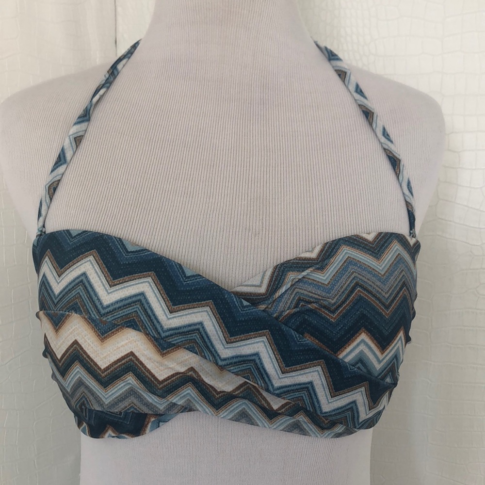 CHEVRON DRAPED BIKINI.